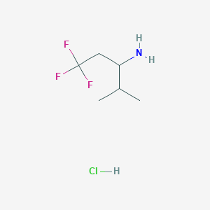 1,1,1-Trifluoro-4-methylpentan-3-amine hydrochloride - 1461704-78-8