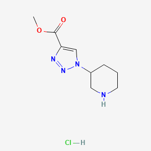 methyl 1-(piperidin-3-yl)-1H-1,2,3-triazole-4-carboxylate hydrochloride - 1461707-24-3