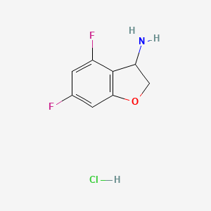 4,6-Difluoro-2,3-dihydro-1-benzofuran-3-amine hydrochloride - 1461713-34-7