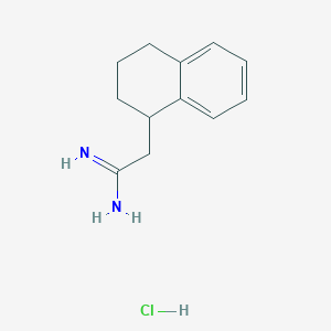 2-(1,2,3,4-Tetrahydronaphthalen-1-yl)ethanimidamide hydrochloride - 1384557-75-8
