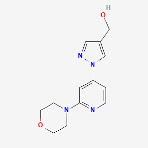 (1-(2-morpholinopyridin-4-yl)-1H-pyrazol-4-yl)methanol - 1429309-26-1
