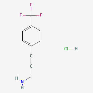 3-[4-(Trifluoromethyl)phenyl]prop-2-yn-1-amine hydrochloride - 1375472-81-3