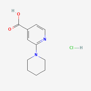 3,4,5,6-Tetrahydro-2H-[1,2']bipyridinyl-4'-carboxylic acid hydrochloride - 1187932-67-7