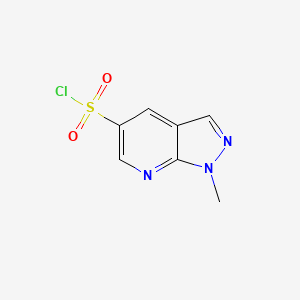 1-methyl-1H-pyrazolo[3,4-b]pyridine-5-sulfonyl chloride - 1423032-80-7