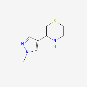 3-(1-methyl-1H-pyrazol-4-yl)thiomorpholine - 1368330-42-0