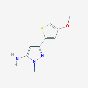 3-(4-methoxythiophen-2-yl)-1-methyl-1H-pyrazol-5-amine - 1500174-24-2