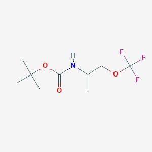 (1-Methyl-2-trifluoromethoxy-ethyl)-carbamic acid tert-butyl ester - 1208079-20-2