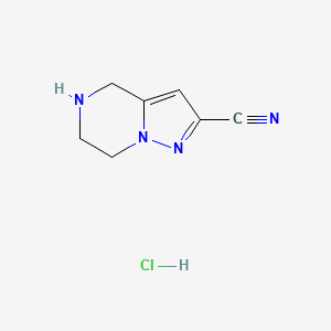4,5,6,7-Tetrahydropyrazolo[1,5-a]pyrazine-2-carbonitrile hydrochloride - 1609406-44-1