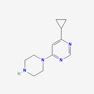 4-Cyclopropyl-6-(piperazin-1-yl)pyrimidine - 1545121-65-0
