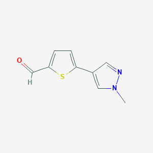 5-(1-methyl-1H-pyrazol-4-yl)thiophene-2-carbaldehyde - 1231192-14-5