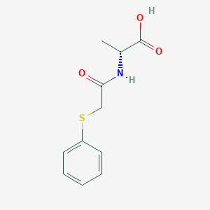 (2R)-2-[2-(phenylsulfanyl)acetamido]propanoic acid - 1309040-01-4