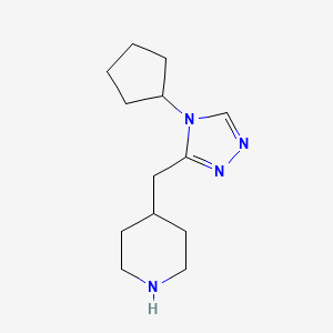 4-((4-cyclopentyl-4H-1,2,4-triazol-3-yl)methyl)piperidine - 1511394-11-8