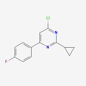 4-Chloro-2-cyclopropyl-6-(4-fluorophenyl)pyrimidine - 1354753-95-9