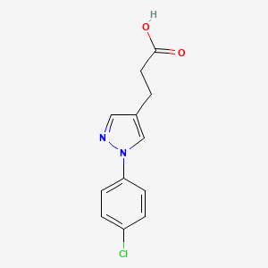 3-(1-(4-Chlorophenyl)-1H-pyrazol-4-yl)propanoic acid - 1785101-52-1