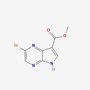 methyl 2-bromo-5H-pyrrolo[2,3-b]pyrazine-7-carboxylate - 1422772-79-9