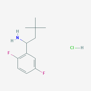1-(2,5-Difluorophenyl)-3,3-dimethylbutan-1-amine hydrochloride - 1864074-58-7