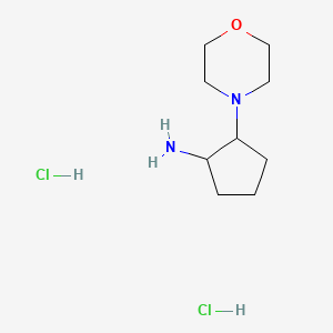 2-Morpholin-4-yl-cyclopentylamine dihydrochloride - 1965309-85-6