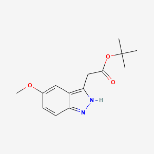 (5-Methoxy-1H-indazol-3-yl)-acetic acid tert-butyl ester - 1965309-96-9