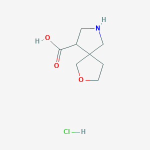 2-Oxa-7-azaspiro[4.4]nonane-9-carboxylic acid hydrochloride - 1803582-49-1