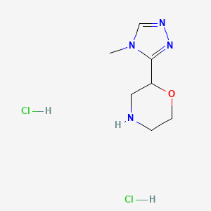 2-(4-methyl-4H-1,2,4-triazol-3-yl)morpholine dihydrochloride - 1795502-55-4