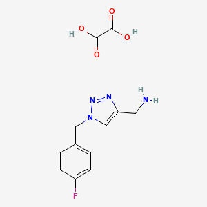 oxalic acid; {1-[(4-fluorophenyl)methyl]-1H-1,2,3-triazol-4-yl}methanamine - 1795485-29-8