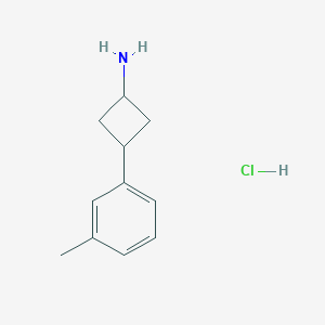 3-(3-Methylphenyl)cyclobutan-1-amine hydrochloride - 1807891-10-6