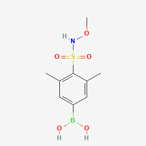 (4-(N-methoxysulfamoyl)-3,5-dimethylphenyl)boronic acid - 1704069-09-9