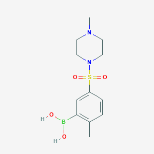 (2-Methyl-5-((4-methylpiperazin-1-yl)sulfonyl)phenyl)boronic acid - 1704095-84-0