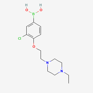 (3-Chloro-4-(2-(4-ethylpiperazin-1-yl)ethoxy)phenyl)boronic acid - 1704074-31-6