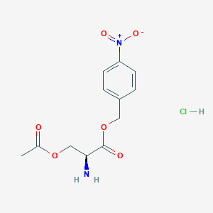 4-Nitrobenzyl O-acetyl-L-serinate hydrochloride - 870820-71-6