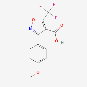 3-(4-Methoxyphenyl)-5-(trifluoromethyl)isoxazole-4-carboxylic acid - 1159978-83-2