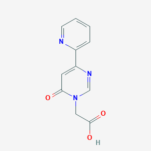 2-(6-oxo-4-(pyridin-2-yl)pyrimidin-1(6H)-yl)acetic acid - 1708437-01-7