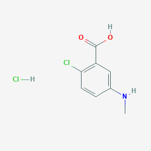 2-Chloro-5-(methylamino)benzoic acid hydrochloride - 1803595-66-5