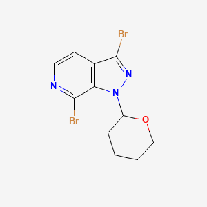 3,7-Dibromo-1-(tetrahydro-2H-pyran-2-yl)-1H-pyrazolo[3,4-c]pyridine - 1416713-26-2