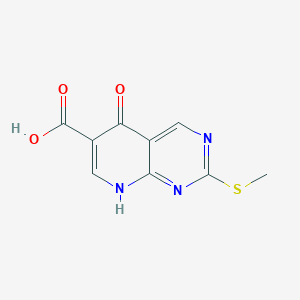 2-(Methylthio)-5-oxo-5,8-dihydropyrido[2,3-d]pyrimidine-6-carboxylic acid - 34259-37-5
