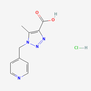 5-methyl-1-(pyridin-4-ylmethyl)-1H-1,2,3-triazole-4-carboxylic acid hydrochloride - 1803601-84-4