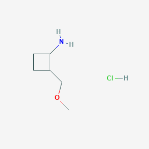 2-(Methoxymethyl)cyclobutan-1-amine hydrochloride - 1803609-45-1