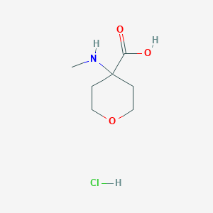 4-(Methylamino)oxane-4-carboxylic acid hydrochloride - 1803595-85-8