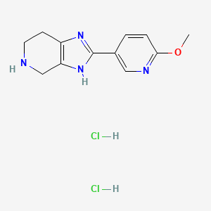 2-(6-Methoxypyridin-3-yl)-4,5,6,7-tetrahydro-1H-imidazo[4,5-c]pyridine dihydrochloride - 2108830-69-7