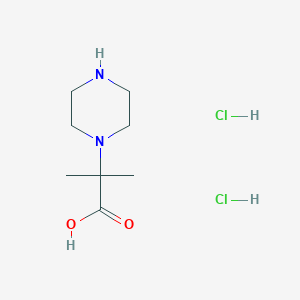 2-Methyl-2-(piperazin-1-yl)propanoic acid dihydrochloride - 2059993-02-9