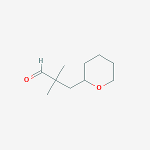 2,2-Dimethyl-3-(oxan-2-yl)propanal - 1934978-24-1