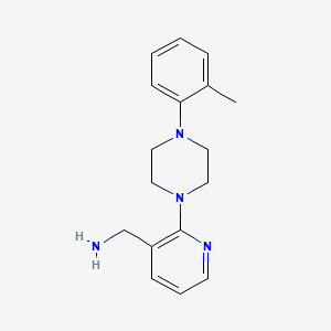 ((2-[4-(2-Methylphenyl)piperazin-1-yl]pyridin-3-yl)methyl)amine - 2173099-02-8
