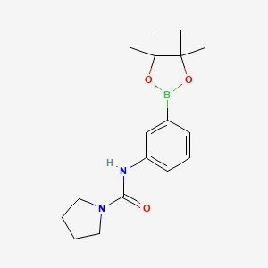 N-(3-(4,4,5,5-tetramethyl-1,3,2-dioxaborolan-2-yl)phenyl)pyrrolidine-1-carboxamide - 874299-00-0