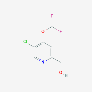 (5-Chloro-4-(difluoromethoxy)pyridin-2-yl)methanol - 1805028-11-8