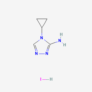 4-cyclopropyl-4H-1,2,4-triazol-3-amine hydroiodide - 1803603-86-2