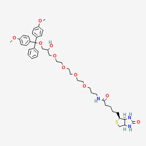 3-((N-Biotinyl-3-aminopropoxy(ethoxy)ethoxy)ethoxy)-1-O-(dimethoxytrityl)propane-1,2-diol - 869354-57-4