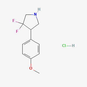 3,3-Difluoro-4-(4-methoxyphenyl)pyrrolidine hydrochloride - 2060037-98-9