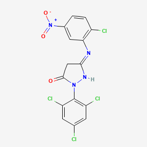 3-((2-Chloro-5-nitrophenyl)amino)-1-(2,4,6-trichlorophenyl)-1H-pyrazol-5(4H)-one - 30707-68-7