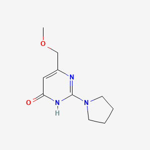 6-(methoxymethyl)-2-(pyrrolidin-1-yl)pyrimidin-4(3H)-one - 1241669-65-7