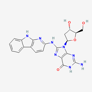 2'-Deoxy-8-[(9H-pyrido[2,3-b]indol-2-yl)amino]guanosine - 269736-22-3